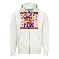 Oatmeal Heather don't hide your pride tumbler Zipper Hoodie - JahusDesignShop