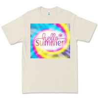 Bone Hello Summer Tie Dye Tumbler Premium Tee - CowCowDesign