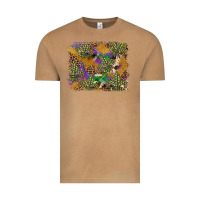 Vintage Camel mardi gras plaid purple glitter cowhide  leopard Vintage Tee - FaDigitalArtStudio
