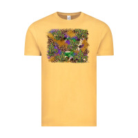 Vintage Mustard mardi gras plaid purple glitter cowhide  leopard Vintage Tee - FaDigitalArtStudio