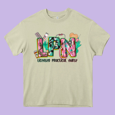 Licensed Practical Nurse Heavy Core Tee Designed By Cowgirlartshop