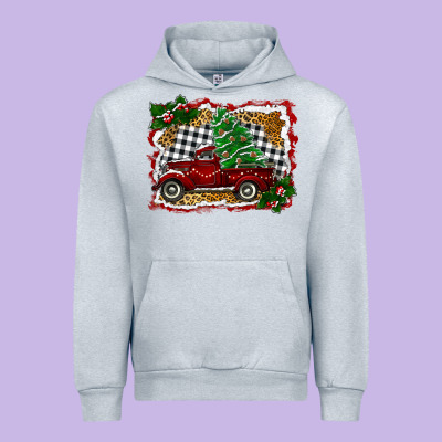 Christmas Truck With Christmas Tree Urban Hoodie Designed By Ranaportraitstore
