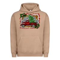 Pigment Burro Christmas Truck With Christmas Tree Urban Hoodie - RanaPortraitStore