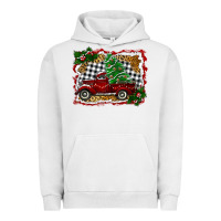 Pigment Lunar Rock Christmas Truck With Christmas Tree Urban Hoodie - RanaPortraitStore