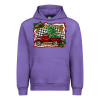 Tulip Christmas Truck With Christmas Tree Urban Hoodie - RanaPortraitStore