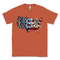 Copper usa american flag background Classic Tee - Jasminsmagicworld