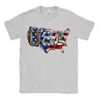 Moon Dust usa american flag background Classic Tee - Jasminsmagicworld