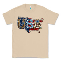 Mushroom usa american flag background Classic Tee - Jasminsmagicworld