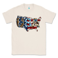 Natural usa american flag background Classic Tee - Jasminsmagicworld