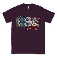 Plum usa american flag background Classic Tee - Jasminsmagicworld