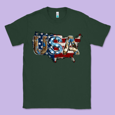 Usa American Flag Background Classic Tee Designed By Jasminsmagicworld