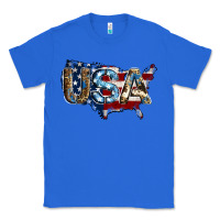 True Royal usa american flag background Classic Tee - Jasminsmagicworld