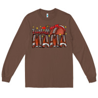 Chestnut football mama Long Sleeve Tee - CowhideDigitalArt