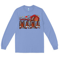 Colony Blue football mama Long Sleeve Tee - CowhideDigitalArt