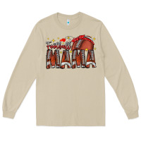 Mushroom football mama Long Sleeve Tee - CowhideDigitalArt