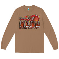 Toasted Coconut football mama Long Sleeve Tee - CowhideDigitalArt