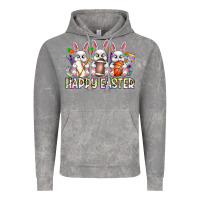 Cloud Rock Happy Easter Spot Rabbit Vintage Hoodie - CowhideDigitalArt