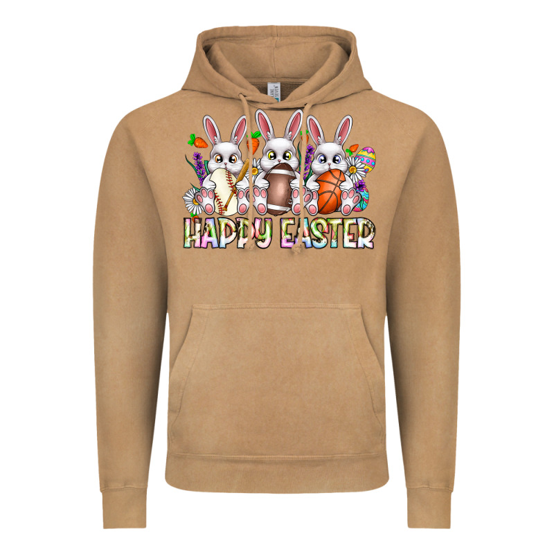 Happy Easter Spot Rabbit Vintage Hoodie by CowhideDigitalArt | Teevron