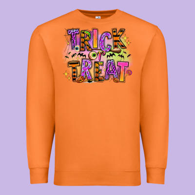 Trick Or Treat Premium Sweatshirt Designed By Ranaportraitstore