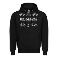 Black bikesexual   cyclist bicycle biking bike cycling t shirt tee gift Zipper Hoodie - DesigneFamous