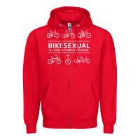Red bikesexual   cyclist bicycle biking bike cycling t shirt tee gift Zipper Hoodie - DesigneFamous
