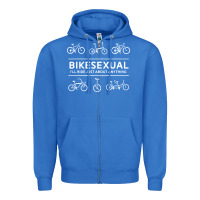 True Royal bikesexual   cyclist bicycle biking bike cycling t shirt tee gift Zipper Hoodie - DesigneFamous