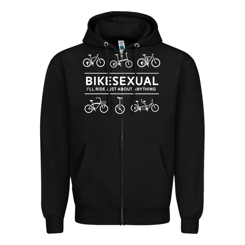 Bikesexual   Cyclist Bicycle Biking Bike Cycling T Shirt Tee Gift Zipper Hoodie by DesigneFamous | Teevron