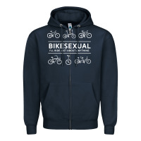 Navy bikesexual   cyclist bicycle biking bike cycling t shirt tee gift Zipper Hoodie - DesigneFamous