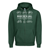 Sports Green bikesexual   cyclist bicycle biking bike cycling t shirt tee gift Zipper Hoodie - DesigneFamous