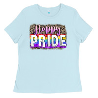Baby Blue Happy pride Ladies Tee - FaDigitalArtStudio