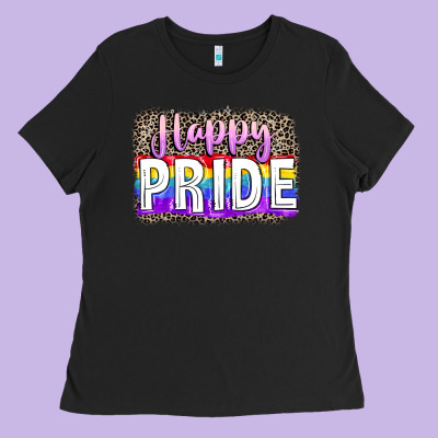 Happy Pride Ladies Tee Designed By Fadigitalartstudio