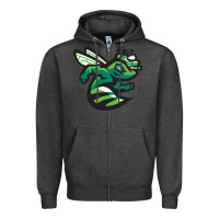 Charcoal Heather augusta gifts,  greenjackets Zipper Hoodie - DesigneFamous