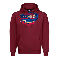 Burgundy clearwater gifts,  threshers Zipper Hoodie - DesigneFamous