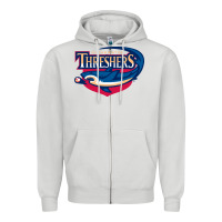 Dove Grey clearwater gifts,  threshers Zipper Hoodie - DesigneFamous