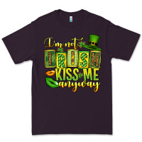 Plum St. Patrick's I am not irish kiss me anyway Premium Tee - OliviaCreatesArt