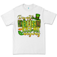 White St. Patrick's I am not irish kiss me anyway Premium Tee - OliviaCreatesArt