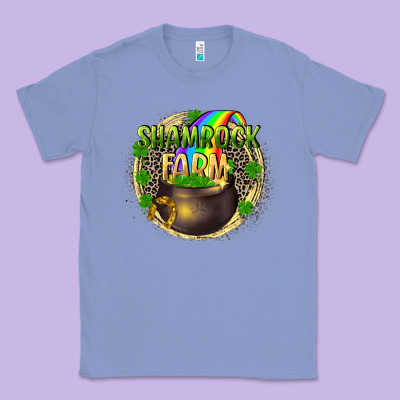 St. Patrick's Shamrock Farm Classic Tee Designed By Cowgirlartshop