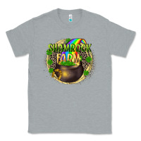 Heather Grey St. Patrick's Shamrock farm Classic Tee - CowGirlArtShop