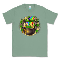 Sage St. Patrick's Shamrock farm Classic Tee - CowGirlArtShop