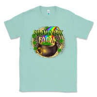 Seafoam St. Patrick's Shamrock farm Classic Tee - CowGirlArtShop