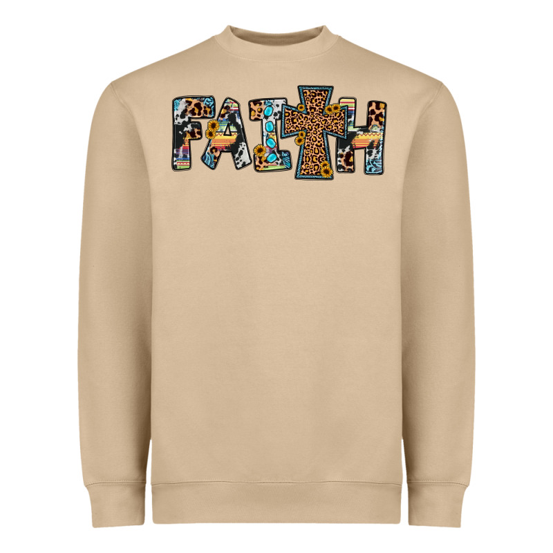 Faith Cross Heavyweight Sweatshirt by JahusDesignShop | Teevron