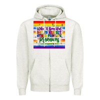 Oatmeal Heather what a beautiful day to respect other people's pronouns  tumbler Zipper Hoodie - JahusDesignShop