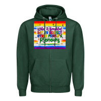 Sports Green what a beautiful day to respect other people's pronouns  tumbler Zipper Hoodie - JahusDesignShop