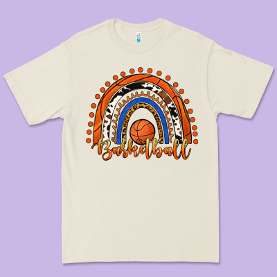 Basketball Rainbow Premium Tee Designed By Ranaportraitstore