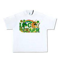 White lucky charm Urban Heavy Tee - FaDigitalArtStudio