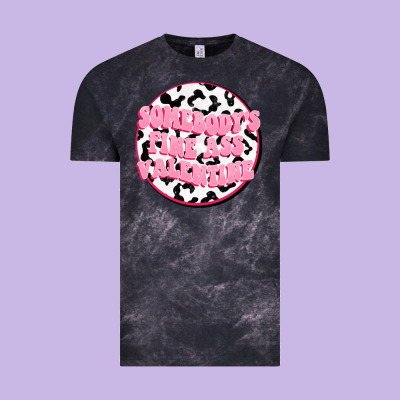 Somebody's Fine Ass Valentine Vintage Tee Designed By Fadigitalartstudio