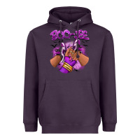 Plum Boo-jee Halloween afro sneakers Heavyweight Hoodie - RanaPortraitStore