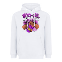 White Boo-jee Halloween afro sneakers Heavyweight Hoodie - RanaPortraitStore