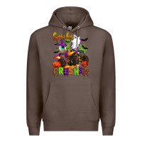 Coffee spooky cruhser with monster truck Premium Hoodie - Artiststas
