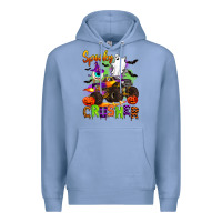 Colony Blue spooky cruhser with monster truck Premium Hoodie - Artiststas